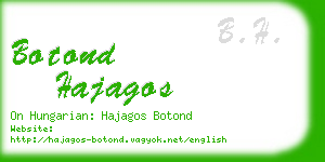 botond hajagos business card